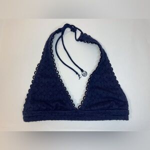 Vintage Juicy‎ Couture Y2K Navy Blue Bikini Top Size XS/S
